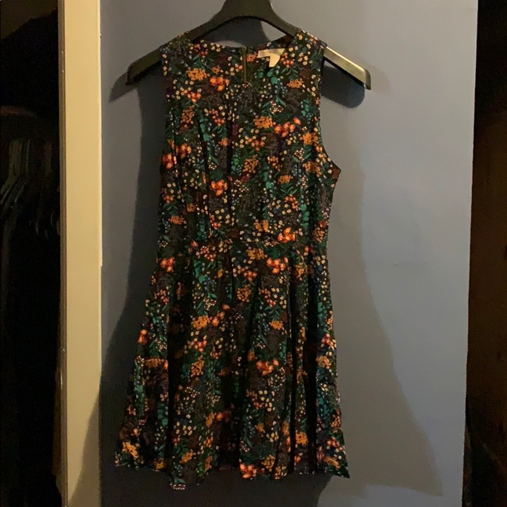 Black flower dress